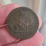 LOVELY 1794 HALFPENNY COPPER CONDER TOKEN. Bath Botanical Gardens, Somerset.