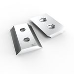 2 Genuine Rotatech Wood Chipper Blades To Fit Timberwolf 230 - NEW