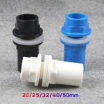 20/25/32/40/50mm PVC Fish Tank Inlet Outlet Water Pipe Fitting Joint Connector