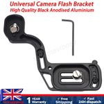 Universal Camera Flash Bracket For Canon & For Nikon Camera / Flash Combinations