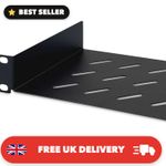 1U 10-Inch Perforated Steel Shelf for Optimal Network Cabinet Organization