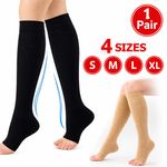 Medical Compression Socks for Women & Men Varicose Veins Fatigue Flight Travel