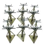 Static Caravan Axle Stands Medium X12 (Extra Wide Mobile Home Support 13" - 18")
