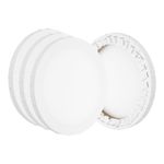 15 Pcs Stretched Canvas, 6" x 6" Round Canvas for Painting, White