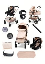 Parents & Peanuts 3 in 1 Baby Travel System Pram Pushchair with Infant Car Seat