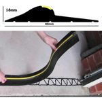 Garage Door Rubber Seal Weather Stripping 213.36cm Black/Yellow