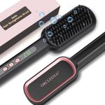 ORCLEENA Ionic Straightening Brush Ceramic Tourmaline, Adjustable Heat