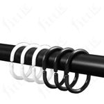 Shower Curtain Plastic Hook C Shape Ring Rail Guide Hange White/Black/Pink/Beige