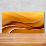 Tulup Kitchen Glass Splashback 140x70 Waves background