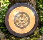 50 CM Seven Chakra Symbol Yogi Carving Gong - Natural Sound Healing, Mindfulness