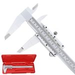 0-150 mm Metric & Imperial 0-6 inch Double Scales Carbon Steel Vernier Caliper