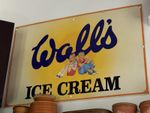 Large Vintage Original Walls Ice Cream Sign 
