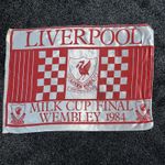 Liverpool Fc Milk Cup Final Flag 1984 (League Cup Final V Everton ).  32x22
