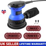 ELECTRIC RANDOM ORBITAL SANDER 3500W ROTARY PALM CIRCULAR DISC 125mm 