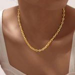 18K Gold 18 inch Belcher Necklace - GOLD