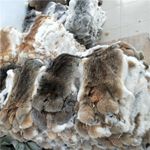 50pcs/set Real Rabbit Pelt Leather Hide Skin Soft Crafting Material Random Color
