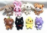 10CM ATEEZ Pop-up Store Doll Keychain ANITEEZ Cartoon Cute Plush Pendant Keyring