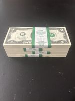 100 TWO DOLLAR BILLS - $2 UNCIRCULATED SEQUENTIAL - 2017A Consecutive Order
