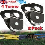 2x Heavy Duty Winch Snatch Block Pulley Off Road 4x4 Recovery Snatch Block 4 Ton