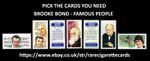 BROOKE BOND - FAMOUS PEOPLE - PICK THE CARDS YOU NEED