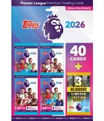 Topps Premier League 2025/26 Mega Multipack 4 Packs 40 Cards +3 Limited