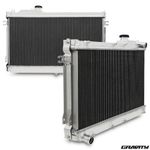 50mm ALLOY TWIN CORE RACE RADIATOR RAD FOR MAZDA MX5 MX-5 MK1 NA 1.6 1.8 89-97