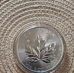 Royal Canadian Mint Canadian Maple Leaf 5 oz Silver Coin 0.9999 Uncertified