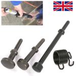 4X Smoothing Pneumatic Air Hammer Bits Set Steel Air Chisel Bits Spring Tool~