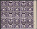 E-585 - BOIC - MEF 1942 KG6 Postage Due 3d marginal block of 25 mnh