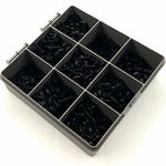 700 PIECE 6g 8g 10g ASSORTED BLACK FLANGE POZI SELF TAPPING PANEL SCREWS KIT