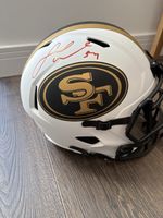 San Francisco 49ers Full Size Helmet Signed Fred Warner Beckett NFL