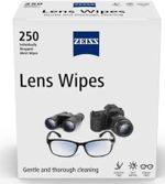 Zeiss Lens Cleaning Wipes Individually Wrapped Pack of 250 Wipes for Glasses 1pk