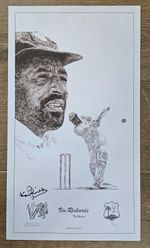 Viv Richards West Indies -  signed Print