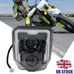 CARBON FIBER LED HEADLIGHT DRL FOR HUSQVARNA 701 Enduro SuperMoto 300 450 350