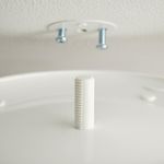 Round Ceiling Cover Plate Bolt Mounted Home Repair Size Compatible