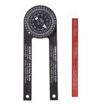 360° Aluminum Angle Finder Miter Saw Protractor Woodwork Measure Ruler Tool