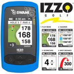 IZZO SWAMI 6000 NO FEES GOLF GPS BLUE +PRELOADED 38,000+ GOLF COURSES