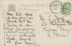 GB 1908 EVII 1/2d VF Tuck's postcard Duplex LONDON-E.C / E.C / 68 POSTMARK-ERROR