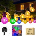 HEAVY DUTY FESTOON IP65 WATERPROOF LED OUTDOOR G40 GARDEN STRING LIGHTS 30M/15M