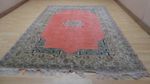 Large Oriental Carpet Rug Hand Made Wool Vintage Living Room 9ft 7" x 6ft 9"