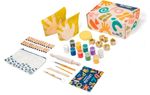 Kids Pottery Kit Sculpd Ultimate Air Dry Clay Craft Set Paints Stamps Age 7+