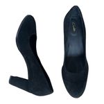 Clarks Women's Court Shoes Black Size UK 5.5 D EU 39 Kaylin Cara 2 Suede Leather