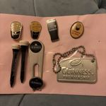 Set of Guinness pins( dog tag golf tees, ball marker and pitch mark tool 