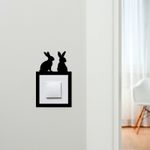 Light Switch Surround Easter Bunny Rabbits Decorative Switch Plate Cover Frame