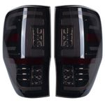 Pair Smoke Black LED Rear Tail Lights For Ford Ranger T7 PX MK1 MK2 2012-2018 UK