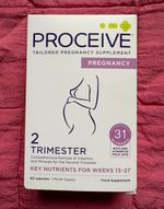 Proceive Pregnancy Trimester 2, Tailored Supplement, Weeks 13-27, 60 Caps (BNIB)