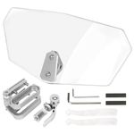 Motorcycle Windshield Motorbike Clip On Wind Screen Deflector Extension Spoiler