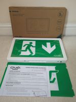 Ovia ERNEX5 3W LED Maintained Emergency Exit Box White - New