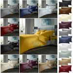 Luxury 400TC 100% Egyptian Cotton Duvet Cover Extra Deep Fitted Flat Pillowcase