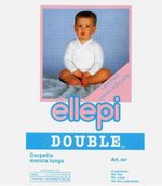 4 Infant Long-Sleeve Wool/Cotton Bodices Ellepi 557 - newborn